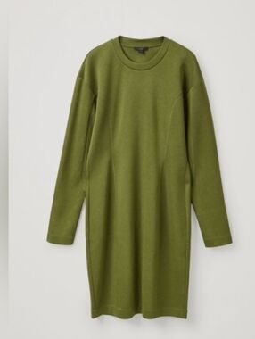 COS Technical Curved Panel Sweatshirt Dress